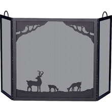 Blue Rhino S-1333 Deer Design Fireplace Screen