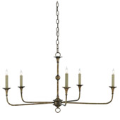 Traditional Nottaway Chandelier - Currey & Company 9000-0143