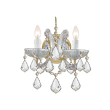 Crystorama 4472-GD-CL-MWP Crystal Maria Theresa 2 Light Clear Crystal Gold Sconce