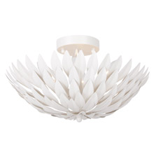 Crystorama 505-MT Broche 4 Light Matte White Ceiling Mount