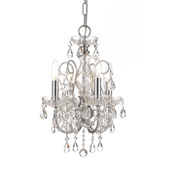 Crystal Imperial 4 Light Clear Crystal Chrome Mini Chandelier - Crystorama 3224-CH-CL-MWP