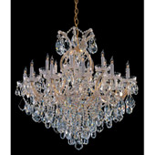 Crystal Maria Theresa 19 Light Clear Crystal Gold Chandelier - Crystorama 4418-GD-CL-MWP