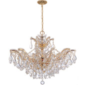 Crystal Maria Theresa 6 Light Clear Crystal Gold Chandelier - Crystorama 4439-GD-CL-MWP