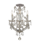Crystal Maria Theresa 4 Light Clear Crystal Chrome Ceiling Mount - Crystorama 4473-CH-CL-MWP_CEILING