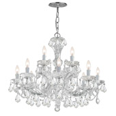 Crystal Maria Theresa 12 Light Clear Crystal Chandelier - Crystorama 4479-CH-CL-MWP