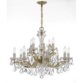 Crystal Maria Theresa 12 Light Clear Crystal Chandelier - Crystorama 4479-GD-CL-MWP