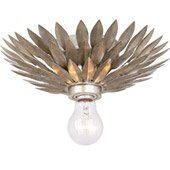 Broche 1 Light Silver Ceiling Mount - Crystorama 500-SA_CEILING