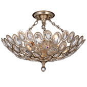 Sterling 3 Light Distressed Twilight Ceiling Mount - Crystorama 7584-DT_CEILING