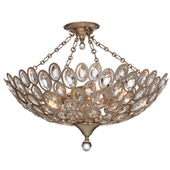 Sterling 5 Light Distressed Twilight Ceiling Mount - Crystorama 7587-DT_CEILING