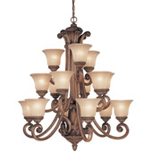 Traditional Carlyle Fifteen Light Chandelier - Dolan Designs 2403-54