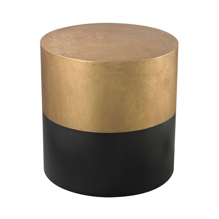 ELK Home 114-121 Draper Drum Table In Black And Gold