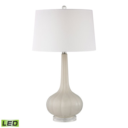 ELK Home D2458-LED Abbey Lane Ceramic LED Table Lamp in Off White