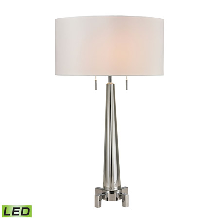 ELK Home D2681-LED Bedford Solid Crystal LED Table Lamp in Polished Chrome