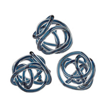 ELK Home 154-018/S3 Glass Knots Navy Blue - Set of 3