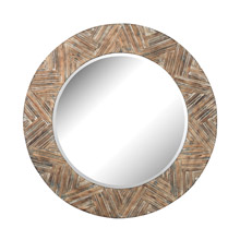 ELK Home 51-10162 Large Round Wood Mirror