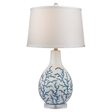 ELK Home D2478 Sixpenny Blue Coral Ceramic Table Lamp