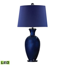ELK Home D2515-LED Helensburugh Glass LED Table Lamp in Navy Blue