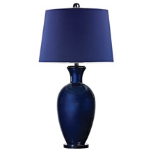 ELK Home D2515 Helensburugh Navy Blue Glass Table Lamp