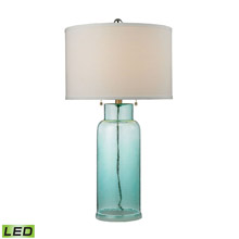 ELK Home D2622-LED Glass Bottle LED Table Lamp in Seafoam Green