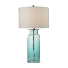 ELK Home D2622 Glass Bottle Table Lamp in Seafoam Green