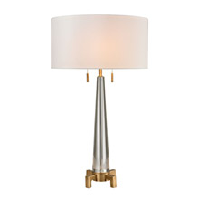 ELK Home D2682 Bedford Solid Crystal Table Lamp in Aged Brass