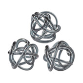 Glass Knots Grey - Set of 3 - ELK Home 154-019/S3