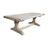 Gusto Pirate Concrete and Wood Dining Table with Waxed Atlantic Finish - ELK Home 157-021