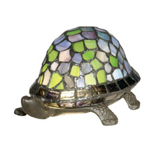 Dale Tiffany 7908/816A Tiffany Blue Turtle Accent Lamp
