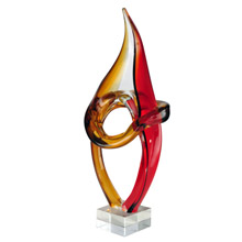 Dale Tiffany AS13078 Glass Paglia Sculpture