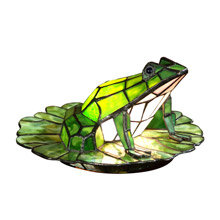 Dale Tiffany TA101231 Tiffany Frog on Lily Pad Accent Lamp