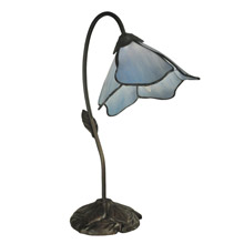 Dale Tiffany TT12145 Tiffany Poelking Blue Lily Desk Lamp