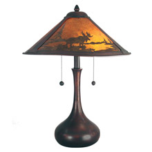 Dale Tiffany TT80484 Wilderness Moose Table Lamp