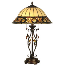 Dale Tiffany TT90172 Tiffany Crystal Jewel Pebblestone Table Lamp