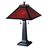 Craftsman/Mission Camelot Mica Table Lamp - Dale Tiffany TT100174