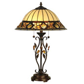 Tiffany Crystal Jewel Pebblestone Table Lamp - Dale Tiffany TT90172