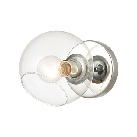 Elk Lighting 18373/1 1-Light Vanity Light in Polished Chrome with Clear Glass