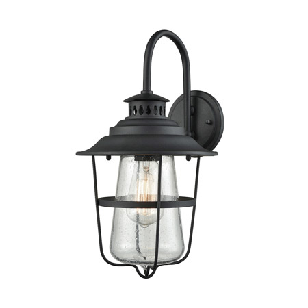 Elk Lighting 45120/1 1-Light Outdoor Wall Lamp in Textured Matte Black