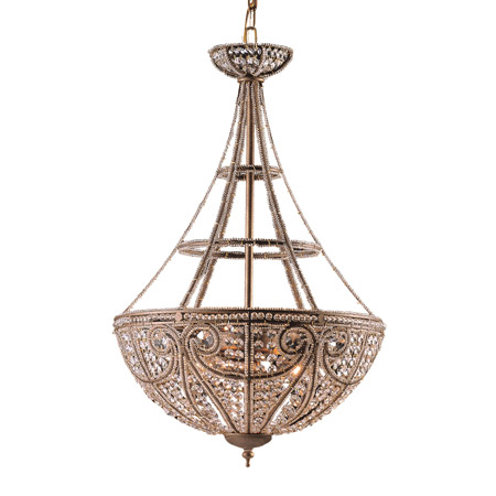 Elk Lighting 5965/4 Crystal Elizabethan Inverted Hanging Lamp