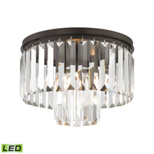 Elk Lighting 15223/1-LED Crystal Palacial 1 Light LED Pendant In Oil Rubbed Bronze