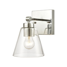 Elk Lighting 18343/1 1-Light Vanity Light in Polished Chrome with Clear Glass