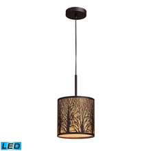 Elk Lighting 31073/1-LED Woodland Sunrise 1 Light LED Pendant In Aged Bronze