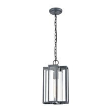Elk Lighting 45167/1 1-Light Hanging in Aged Zinc with Clear