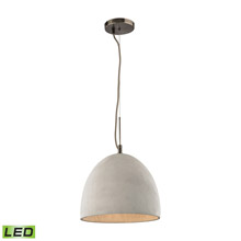 Elk Lighting 45334/1-LED Urban Form 1 Light LED Pendant In Black Nickel