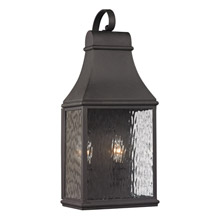 Elk Lighting 47071/2 Forged Jefferson 2 Light Outdoor Sconce In Charcoal