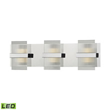 Elk Lighting 81141/LED 1-Light Vanity Sconce in Polished Chrome with Clear Lined Glass - Integrated LED