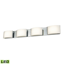 Elk Lighting BVL914-10-15 4-Light Vanity Sconce in Chrome with Opal Glass - Integrated LED