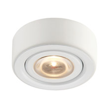 Elk Lighting MLE-101-30 1-Light Puck Light in White with Clear Glass Diffuser - Integrated LED