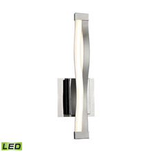 Elk Lighting WSL1351-10-98 1-Light Wall Lamp in Aluminum and Chrome with Opal Glass Diffuser - Integrated LED