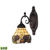 Mix-N-Match 1 Light Led Wall Sconce In Vintage Antique And Stained Glass - Elk Lighting 071-TB-07-LED
