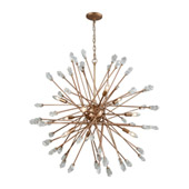 Serendipity 9-Light Chandelier in Matte Gold with Clear Bubble Glass - Elk Lighting 11114/9